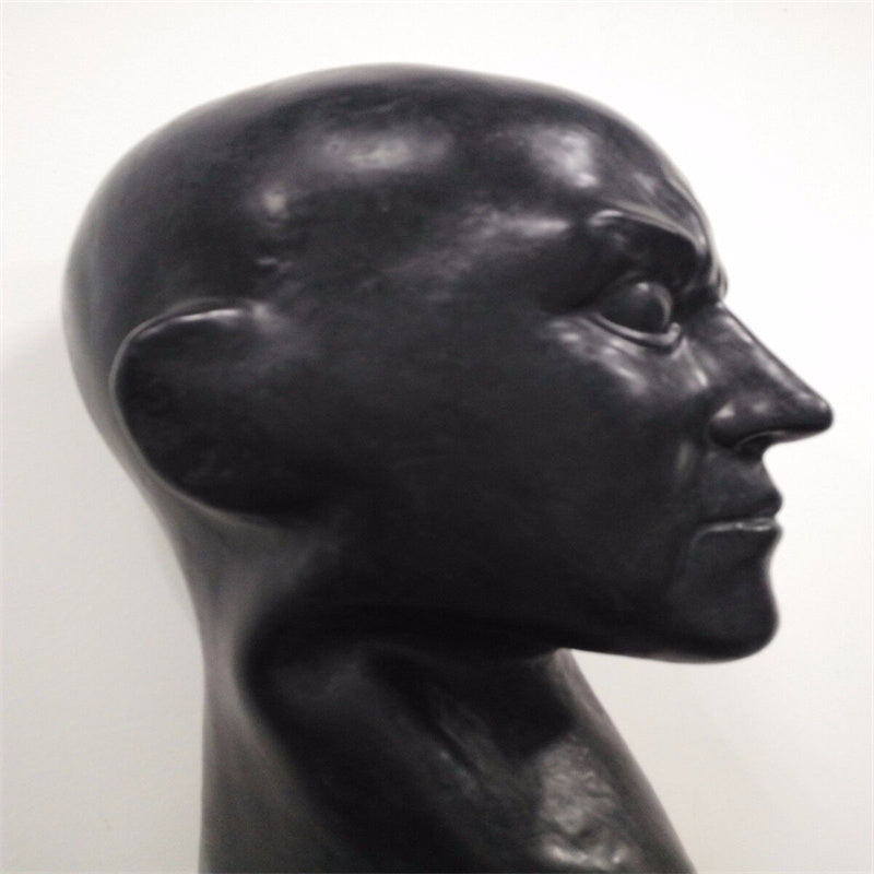 0.6mm Black Latex Moulded Men Mask Rubber Hood (fits head around 59-63cm)